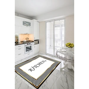 Homier Verona Kalitesi Deri Taban Yıkanabilir Kaymaz Mutfak Halı Ve Yolluk H-MK-9025