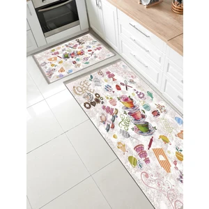 ENBE Collection Enbe Ekonomik Yıkanabilir Kaymaz Toz Tutmaz Taban Mutfak Halısı E-Mk-9051a