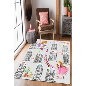 Homier Collection Kısa Saçaklı, Punto Serisi Yıkanabilir Kaymaz Taban Antibakteriyel Halı Çocuk Odası  CK-10007A