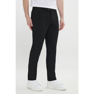 Altınyıldız Classics Erkek Siyah Slim Fit İtalyan Kesim Yan Cepli Esnek Casual Pantolon