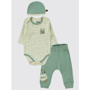 Civil Baby Erkek Bebek 3'lü Takım 6-18 Ay  Çağla Yeşili