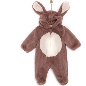 Midimod Yenidoğanmkız Peluş Patikli Tulum Kız Bebek