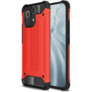 Xiaomi Mi 11 Kılıf Zore Crash Silikon Kapak-Kırmızı