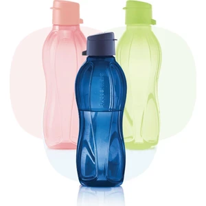 Eco Şişe 500 ml 3'lü Set - Kolay Açılır Kapaklı Kutup Gecesi-Pamuk Şeker-Yaprak Yeşili Suluk
