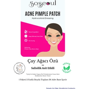 Çay Çiçeği Özlü Akne ve SivilceBandı Set 36’lı