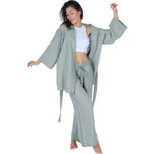 Loungewear Tek Pantolon (Lastikli ve Cepli) – %100 Pamuk Bürümcük Müslin Rahat Giyim