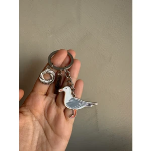 Istanbul Martısı ve Simidi Anahtarlık