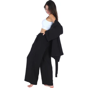 Loungewear Tek Pantolon (Lastikli ve Cepli) – %100 Pamuk Bürümcük Müslin Rahat Giyim