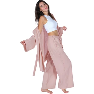 Loungewear Tek Pantolon (Lastikli ve Cepli) – %100 Pamuk Bürümcük Müslin Rahat Giyim