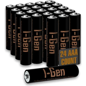 I-Gen Batteries I-Gen A142 Ultra Alkalin AAA İnce Kalem Pil 24'lü Paket  LR03 1.5V
