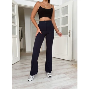 Paw Garage Çimalı Palazzo Pantolon, 4 Mevsim, En Boy Likralı, Favori Pantolon, Iş Pantolonu