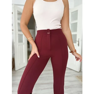 Paw Garage Çimalı Palazzo Pantolon, 4 Mevsim, En Boy Likralı, Favori Pantolon, Iş Pantolonu