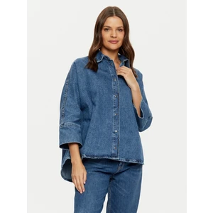 Kadın Oversize Uzun Kot Gömlek - 15332126