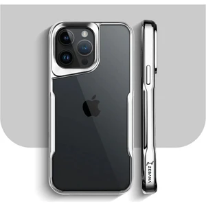 Apple iPhone 14 Pro Max Uyumlu Kılıf Zebana Platin Silikon Kılıf Gümüş