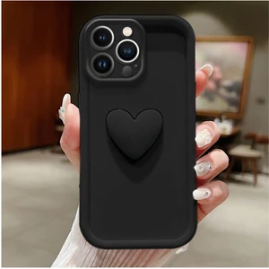 Apple iPhone 14 Pro Max Uyumlu Kılıf Zebana Amour Silikon Kılıf Siyah