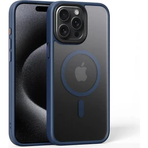 Apple iPhone 14 Pro Max Uyumlu Kılıf Zebana Fros Silikon Kılıf (Kablosuz Şarj Destekli) Lacivert