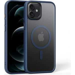 Apple iPhone 11 Uyumlu Kılıf Zebana Fros Silikon Kılıf (Kablosuz Şarj Destekli) Lacivert