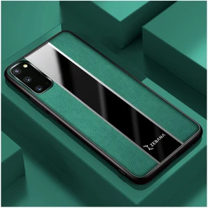 Samsung Galaxy S20 Fe Uyumlu Kılıf Premium Deri Kılıf Yeşil