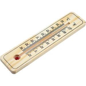 4-21 cm Ahşap Termometre Oda Sıcaklığı ve Sıcaklık Ölçme Termometresi Civalı Duvar Askılı Termometre