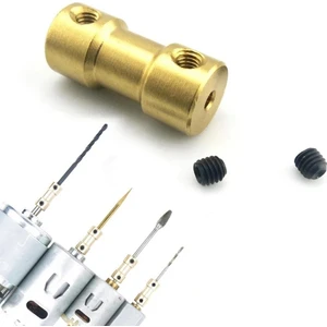 Hobi Mekatronik 3X6MM Mini Dc Motor Sabit Pirinç Kaplin