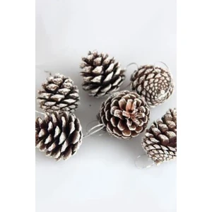 Tekno Trust Yılbaşı Çam Ağacı Süsü Kozalak Karlı 6’lı