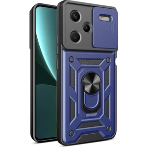 Xiaomi Redmi Note 13 Pro Plus 5G Kılıf Magnetik Standlı Kamera Korumalı Zore Sürgülü Vega Kapak