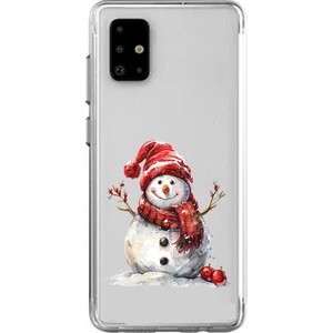 Samsung Galaxy A51 Uyumlu Kardan Adam  Desenli Silikon Kılıf