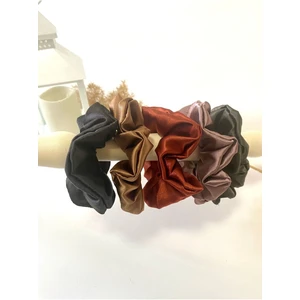 Toka Delisi Rahat ve Şık Scrunchie Saten Simit Toka