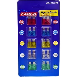 OTO MOTTO Oto Araba Standart Bıçak Sigorta Seti 10'lu