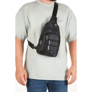 Newish Polo Body Bag USB Çıkışlı Çapraz Göğüs ve Sırt Çantası-Qatro 2333