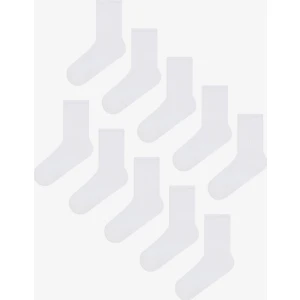 Basic Tennis Beyaz 10lu Soket Çorap