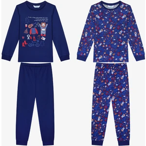 Erkek Çocuk Style 2li Lacivert Pijama Takımı