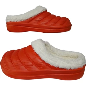 Içi Kürklü Turuncu Ortopedik Şık Ev Terliği