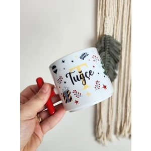 Happy Mountains Kişiye Özel Isme Özel Yılbaşı Temalı Happy New Year Design T Kupa Bardak Latte Fincanı