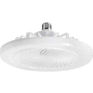 CT-1153 Poyraz Fanlı 42 Watt LED Ampul Lamba Beyaz Işık Vantilatör Aydınlatma E27 3 Renk Dim Edilebilir