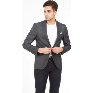 5132 Dar Kalıp Yarım Astarlı Lacivert Erkek Blazer Ceket