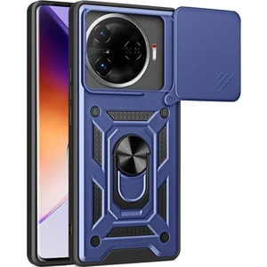 Tecno Camon 30 Pro 5G Kılıf Magnetik Standlı Kamera Korumalı Zore Sürgülü Vega Kapak