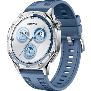 Huawei Watch Gt5 46MM ile Uyumlu Metal Tokalı Dikiş Detaylı Şık Dokuma Silikon Kordon