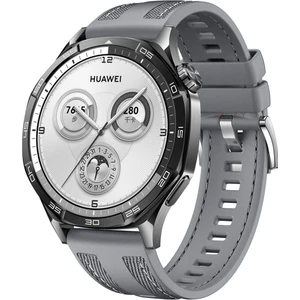 Huawei Watch Gt5 46MM ile Uyumlu Metal Tokalı Dikiş Detaylı Şık Dokuma Silikon Kordon