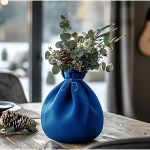 Dekoratif Torba Görünümlü Vazo