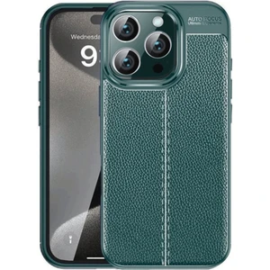 Apple iPhone 16 Pro Max Kılıf Focus Deri Desen Silikon Arka Kapak