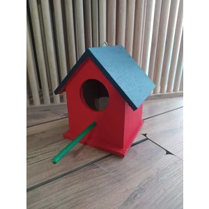 Değerli Hobi Ahşap Kuş Yuvası Kuş Evi Vernikli 13x18  cm