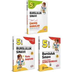 Editör Yayınları 2025 5. Sınıf Bursluluk Sınavı Konu Soru ve Çıkmış Sorular Seti