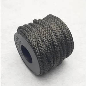 10 mt Uzunluğunda 6 mm Antrasit Renk Esnek Eşofman Kapşon Bağcık ipi