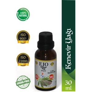 Soğuk Sıkım Kenevir Yağı 30 ml Saf ve Doğal Kenevir Yağı
