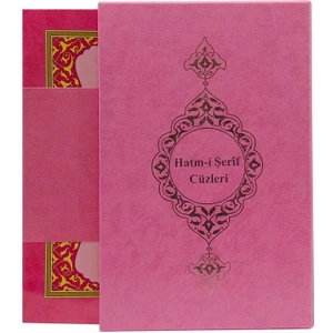 Hayrat Neşriyat Orta Boy 30 Cüz Kur'an-I Kerim (Pembe, Karton Ciltli, Kutulu)