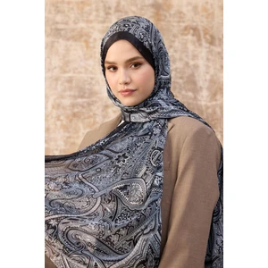 Siyah Hint Vual Şal -  5003-10