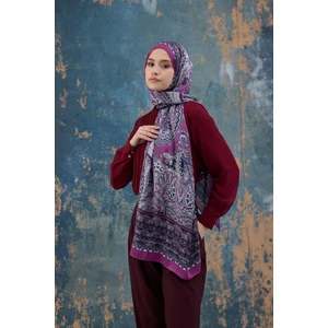 Fuşya Hint Vual Şal -  5007-02