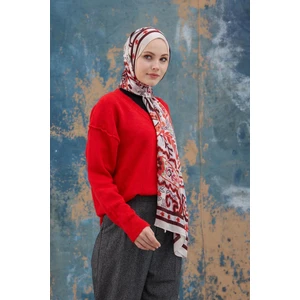 Siyah Hint Vual Şal -  5004-10