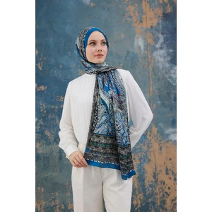 Indigo Hint Vual Şal -  5007-03